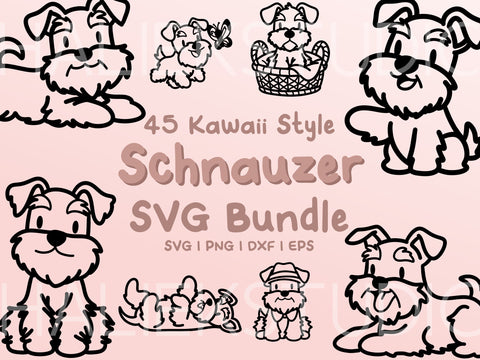 Schnauzer SVG Design Set SVG HalieKStudio 