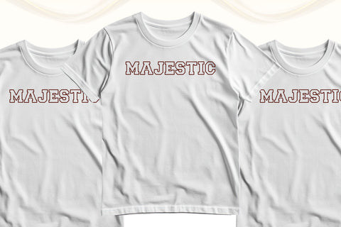 Scholar Block Outline – Bold Outline Varsity Font for Modern Designs Font Dm Letter Studio 