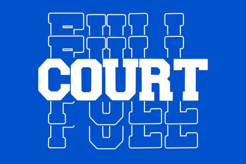 Scholar Stacked Monogram – All-Caps Varsity Style with Monogram Stacking Twist Font Dm Letter Studio 