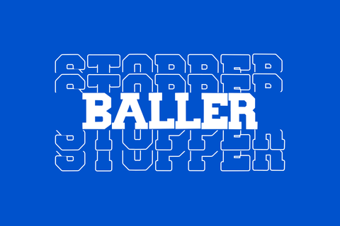 Scholar Stacked Monogram – All-Caps Varsity Style with Monogram Stacking Twist Font Dm Letter Studio 