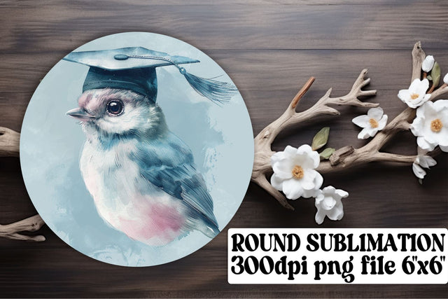 School Animal Cap Circle Graduation Art keychain Sublimation afrosvg 