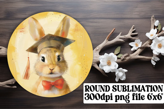 School Animal Cap Circle Graduation Design keychain Sublimation afrosvg 