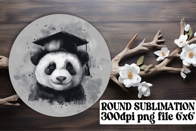 School Animal Cap Circle Graduation PNG keychain Sublimation afrosvg 