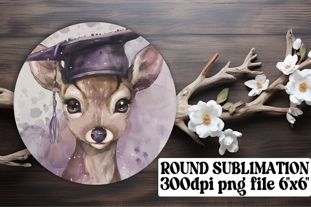 School Animals Circle Graduation PNG keychain Sublimation afrosvg 