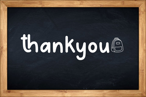 School Backpack Font AEN Creative Store 