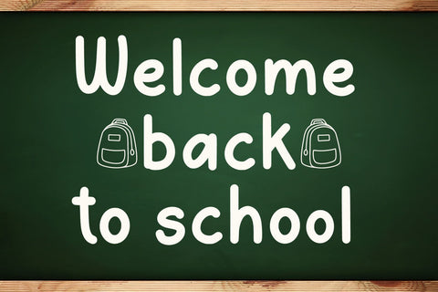 School Backpack Font AEN Creative Store 