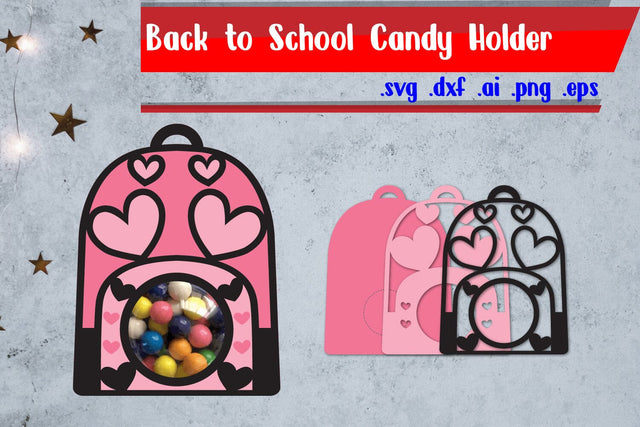 School Bag Candy Holder | Back to School Candy Holde 3D Paper zafrans studio 
