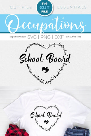 School Board svg - a school board member svg for Cricut and Silhouette SVG SVG Cut File 