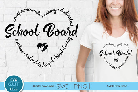 School Board svg - a school board member svg for Cricut and Silhouette SVG SVG Cut File 