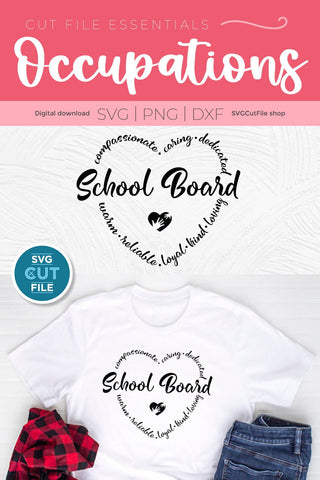 School Board svg - a school board member svg for Cricut and Silhouette SVG SVG Cut File 