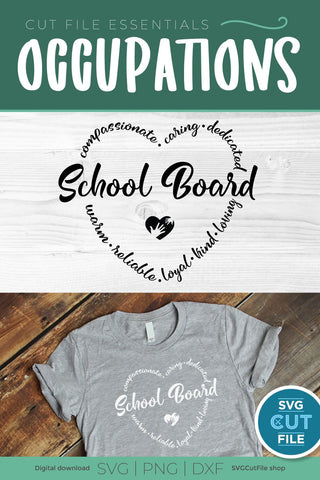 School Board svg - a school board member svg for Cricut and Silhouette SVG SVG Cut File 