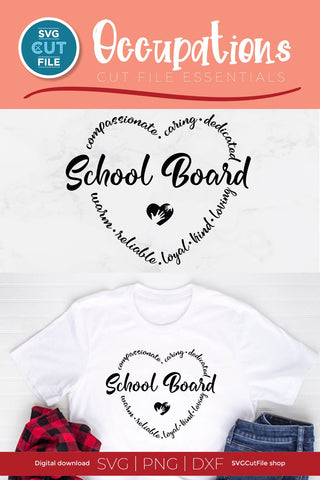 School Board svg - a school board member svg for Cricut and Silhouette SVG SVG Cut File 