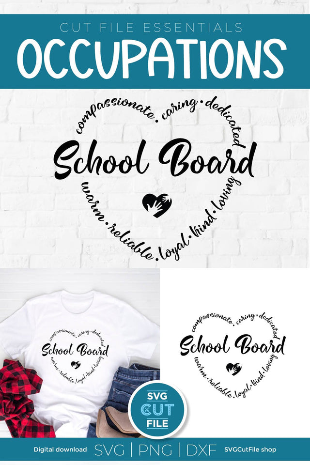 School Board svg - a school board member svg for Cricut and Silhouette SVG SVG Cut File 