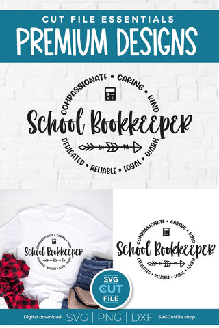 School Bookkeeper SVG for school bookkeeper or accountant SVG SVG Cut File 