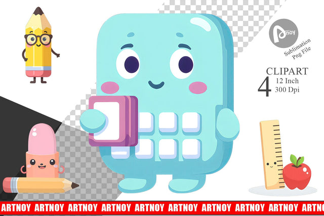 School Buddies Clipart Sublimation artnoy 
