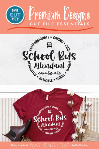 School Bus Attendant svg, Schoolbus Monitor svg SVG SVG Cut File 