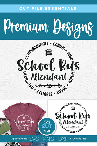 School Bus Attendant svg, Schoolbus Monitor svg SVG SVG Cut File 