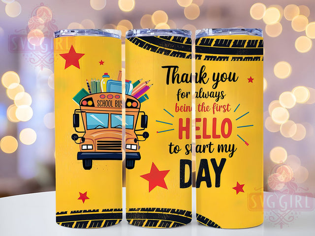 School Bus Driver Appreciation Tumbler, Bus Driver Appreciation Tumbler, Thank You Bus Driver Tumbler, 20oz Sublimation Wrap, School Transportation Tumbler, Back To School Tumbler, Digital Download Sublimation SvggirlplusArt 