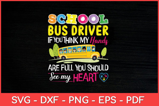 School Bus Driver Funny Svg Design SVG artprintfile 