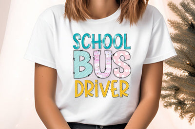 School bus driver PNG Design Sublimation Designangry 