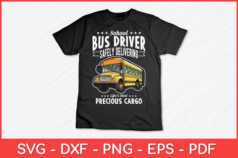 School Bus Driver Safely Delivering Precious Svg Design SVG artprintfile 