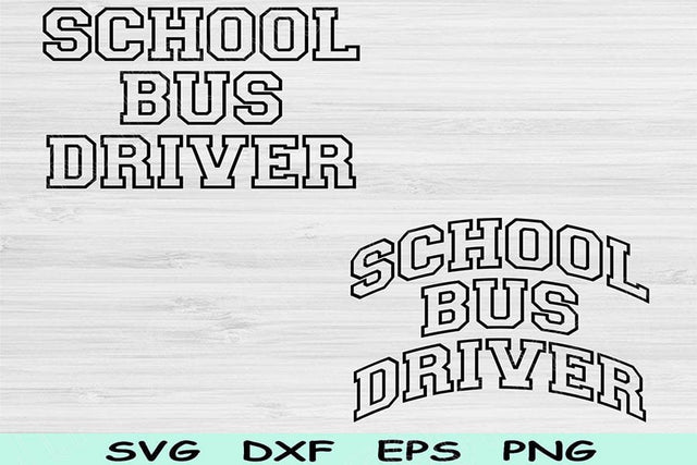 School Bus Driver Svg Dxf Png Eps Cut File, Back To School Svg, Bus Driver Gift Svg Files For Cricut Sublimation Silhouette Digital Designs SVG TiffsCraftyCreations 