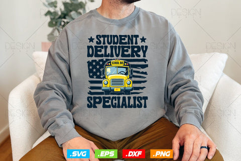 School Bus Driver Svg Png, Father's Day Svg, Bus Driver Gift , American Flag Svg, Student Delivery Specialist, SVG File for Cricut SVG DesignDestine 