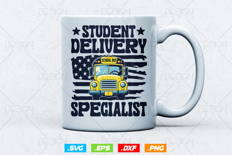 School Bus Driver Svg Png, Father's Day Svg, Bus Driver Gift , American Flag Svg, Student Delivery Specialist, SVG File for Cricut SVG DesignDestine 