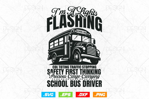 School Bus Driver Svg Png, If My Lights Are Flashin Svg, Father's Day Svg, School Bus svg, School Bus Driver svg, SVG File for Cricut SVG DesignDestine 