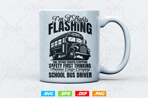 School Bus Driver Svg Png, If My Lights Are Flashin Svg, Father's Day Svg, School Bus svg, School Bus Driver svg, SVG File for Cricut SVG DesignDestine 