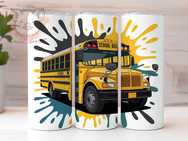 School Bus Driver Tumbler Wrap, School Transport, Education Staff, Yellow Bus, School Employee, Transportation Gift, School Worker Sublimation Lara' s Designs 