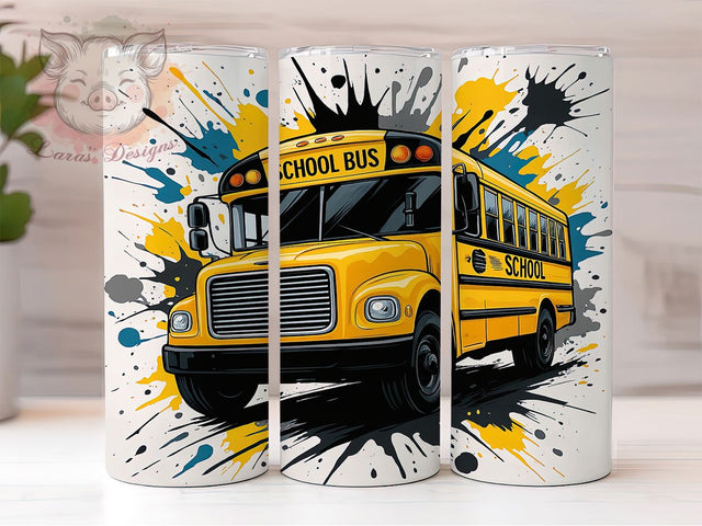 School Bus Driver Tumbler Wrap, School Transport, Education Staff, Yellow Bus, School Employee, Transportation Gift, School Worker Sublimation Lara' s Designs 