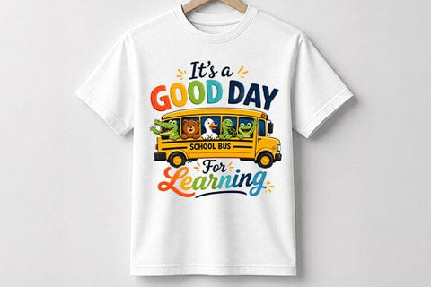 School Bus PNG Good Day for Learning Digital Download SVG BillahCrafts 