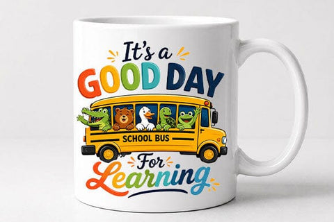School Bus PNG Good Day for Learning Digital Download SVG BillahCrafts 