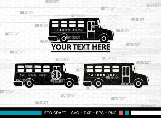 School Bus SVG, School Bus Silhouette, School Svg, Bus Svg, Back To School Svg, Bus Font Side Svg, Camper Van Svg, School Bus Bundle SVG ETC Craft 
