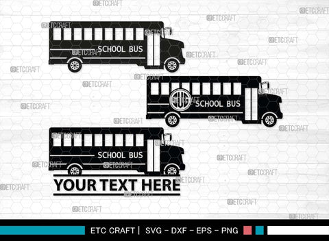 School Bus SVG, School Bus Silhouette, School Svg, Bus Svg, Back To School Svg, Bus Font Side Svg, Camper Van Svg, School Bus Bundle SVG ETC Craft 