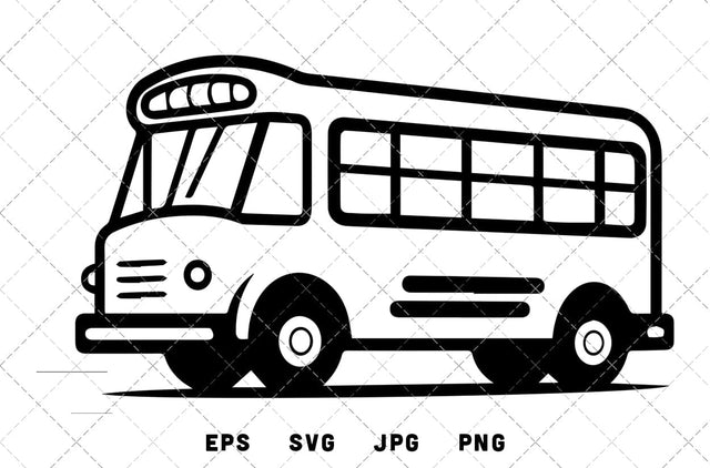School Bus Vector Graphics - JPG, SVG, PNG, EPS - Digital Download with Commercial License for Cricut, Silhouette, Scan N Cut Crafting SVG Loveleen Kaur 