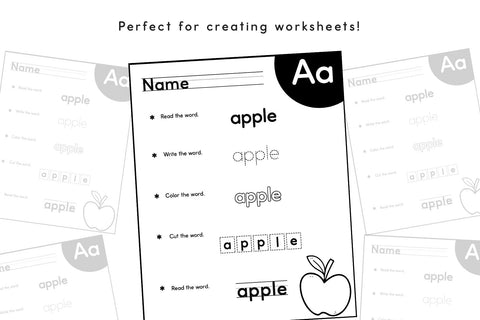 School Days Font Bundle - Back To School Fonts Font KA Designs 