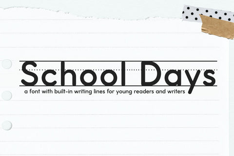 School Days Font Bundle - Back To School Fonts Font KA Designs 