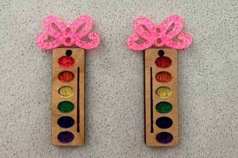 School Earrings Bundle Laser SVG File SVG Crafting With Brenna 