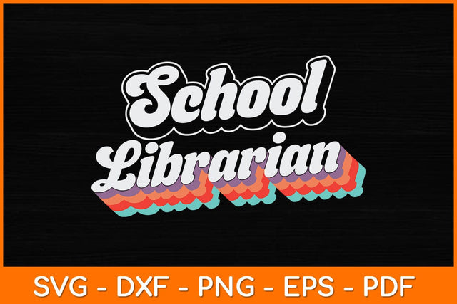 School Librarian Svg File SVG artprintfile 
