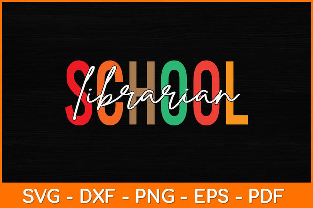 School Librarian Svg File SVG artprintfile 