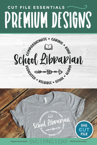 School librarian svg, Librarian svg, library svg, school library svg, books svg SVG SVG Cut File 