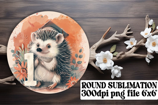 School Mascot Graduation Circle Sublimation Design keychain Sublimation afrosvg 