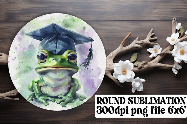 School Mascot Graduation Circle Sublimation PNG keychain Sublimation afrosvg 