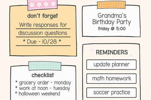 School Notebook - Cute Handwriting Font Font KA Designs 