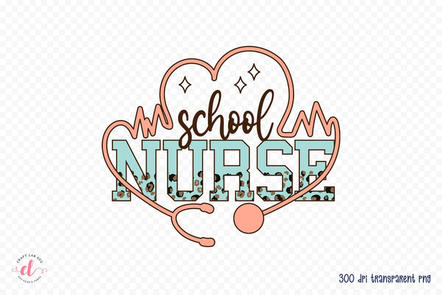 School Nurse PNG Sublimation Design Sublimation CraftLabSVG 