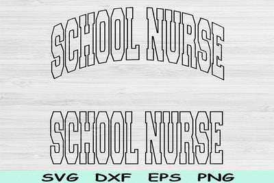 School Nurse Svg Cut File, School Nurse Png, Nursing Svg Files For Cricut, Nurse Life Svg, School Nurse Shirt Svg Sublimation Digital Design SVG TiffsCraftyCreations 
