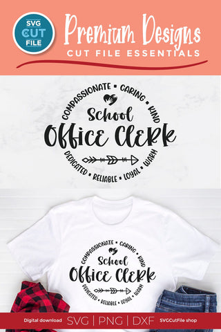 School Office clerk svg, office clerk svg, secretary svg, office assistant, staff team svg, front desk clerk, front reception, svg dxf png SVG SVG Cut File 
