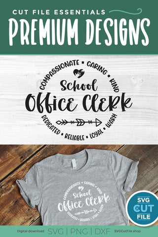 School Office clerk svg, office clerk svg, secretary svg, office assistant, staff team svg, front desk clerk, front reception, svg dxf png SVG SVG Cut File 